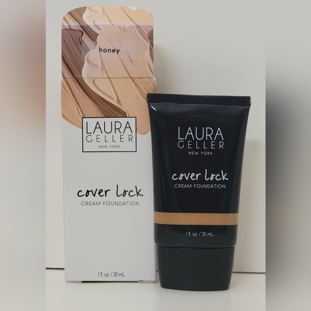 LAURA GELLER Cover Lock Cream Foundation 1 fl oz / 30 ml HONEY